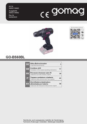 gomag GO-BS60BL Translation Of The Original Operating Instructions