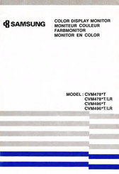 Samsung CVM478 T/LR Series Manual