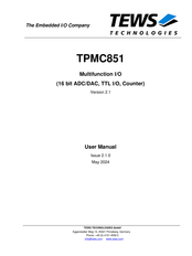 Tews Technologies TPMC851 User Manual