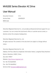 Megmeet MV820E-2S1.5 User Manual