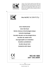 Team Kalorik Magic identity TKG HD 1003 Operating Instructions Manual