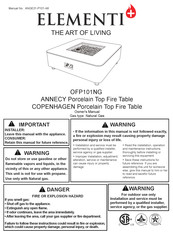 ELEMENTI OFP101NG Owner's Manual