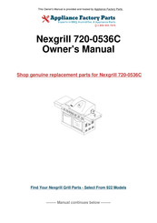 Nexgrill 720-0536 Assembly & Operating Instructions