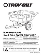 Troy-Bilt TBXGZOS1000PS Manual