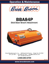 Broce Broom BBA84P Operation & Maintenance Manual