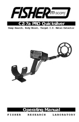 Fisher Research Laboratory M-Scope CZ-7a PRO Quicksilver Operating Manual