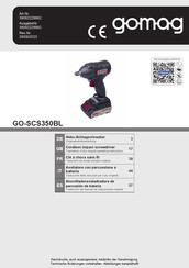 gomag 39092229982 Translation Of The Original Operating Instructions