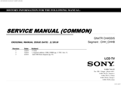 Sony FW-55BZ F Series Original Manual