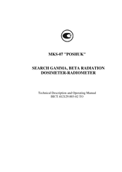 ECOTEST POSHUK Technical Description And Operating Manual