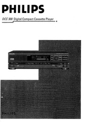 Philips DCC 300 Instructions For Use Manual
