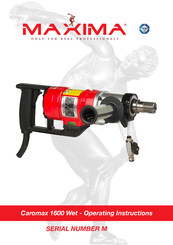 Maxima Caromax 1600 Wet Operating Instructions Manual