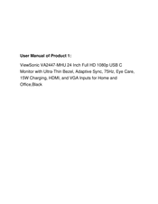 ViewSonic VA2447-mhu User Manual