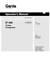 Terex Genie Z-45J DC Operator's Manual