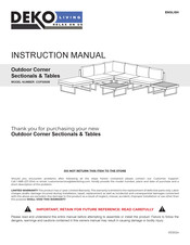DEKO LIVING COP30008 Instruction Manual