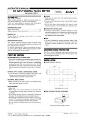MG 43DV2 Instruction Manual