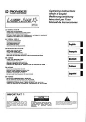 Pioneer Laser Juke CB-V2540 Operating Instructions Manual