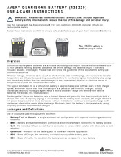 Avery Dennison 135229 Use & Care Instructions Manual