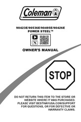 Coleman POWER STEEL 90423E Owner's Manual
