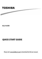 Toshiba 42L2163DB Quick Start Manual