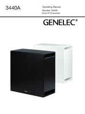 Genelec 3440A Operating Instructions Manual