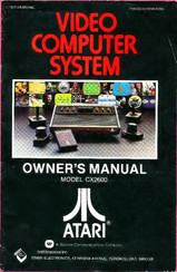 Warner Communications ATARI CX2600 Owner's Manual