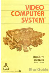 Warner Communications ATARI CX2600A Owner's Manual