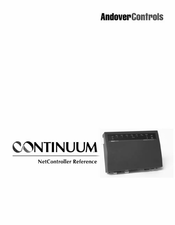 Andover Controls CONTINUUM NetController Reference