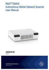 Rohde & Schwarz R&S TSMA6 User Manual