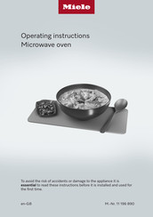 Miele M 2234 SC Operating Instructions Manual