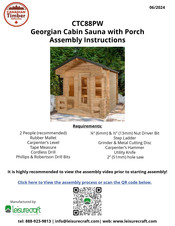 leisurecraft Canadian Timber Georgian CTC88PW Assembly Instructions Manual