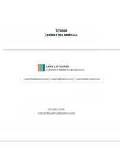 Laser Lab Source SF8075 Operating Manual