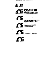 Omega Engineering OMEGAMETER HHM57 Operator's Manual