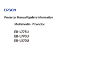 Epson EB-L570U Manual Information