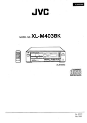 JVC XL-M403BK Quick Start Manual