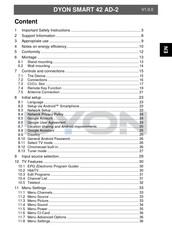 Dyon SMART 42 AD-2 Manual