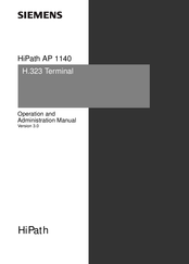 Siemens HiPath AP 1140 Operation And Administration Manual