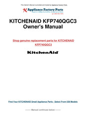 KitchenAid KFP740QGC3 Instructions & Recipes