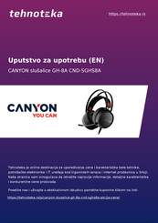 Canyon Interceptor CND-SGHS8A Manual