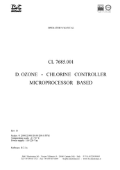 B&C CL 7685.001 Operator's Manual