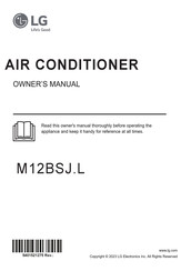 LG M12BSJ L Series Operator's Manual