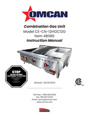 Omcan CE-CN-12H12C12G Instruction Manual