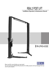 Real RH-2PKE-40SSE Installation, Operation & Maintenance Manual