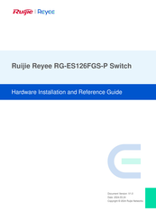 Ruijie Reyee RG-ES126FGS-P Hardware  Installation And Reference Manual