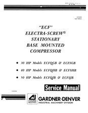 Gardner Denver ELECTRA-SCREW ECFSHB Service Manual