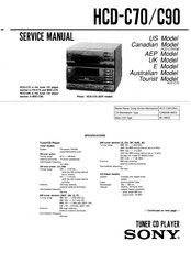 Sony HCD-C70 Service Manual