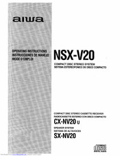 Aiwa NSX-V20 Operating Instructions Manual