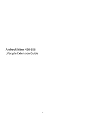 Acer AndreyR Nitro N50-656 Lifecycle Extension Manual
