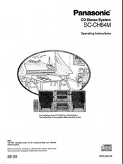 Panasonic SC-CH84M Operating Instructions Manual