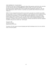 Vectronics VEC-104K Instruction Manual