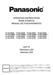 Panasonic TX-43LX650EZ Operating Instructions Manual